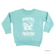 Dancing and Prancing in Jingle Bell Square - Child Sweater Little Mama Shirt Shop