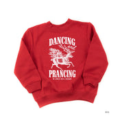 Dancing and Prancing in Jingle Bell Square - Child Sweater Little Mama Shirt Shop