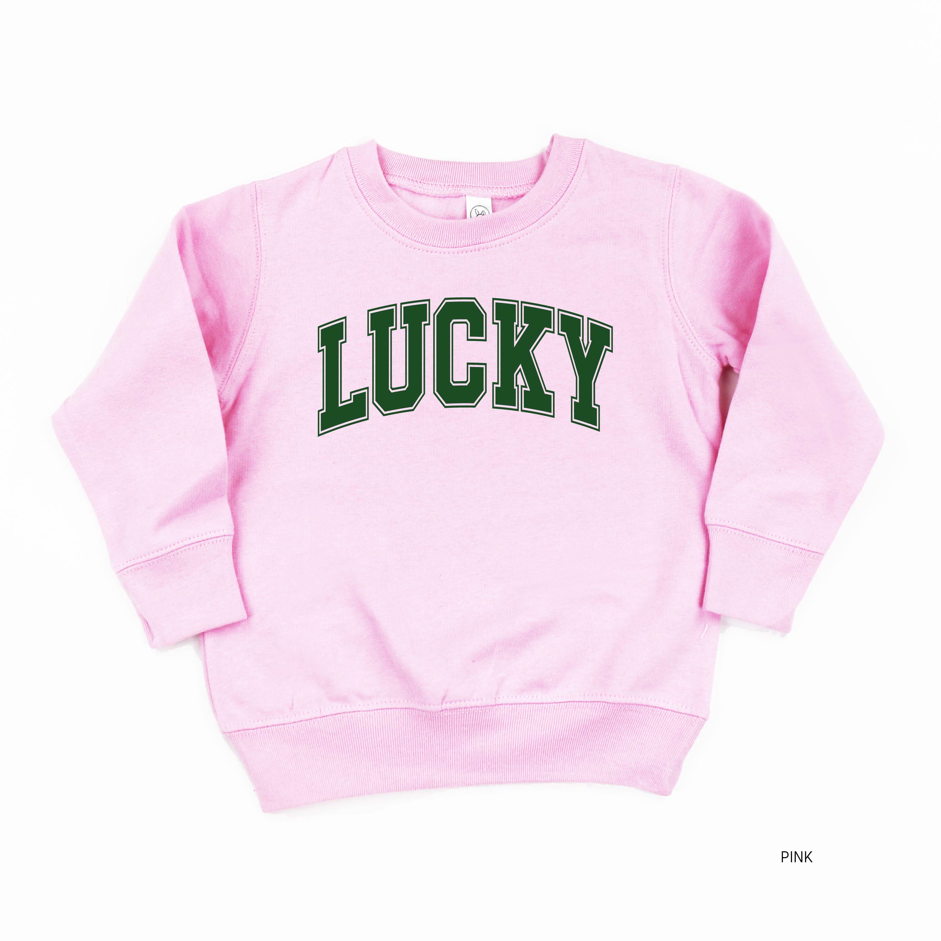Lucky - Varsity Outline - Child Sweater Little Mama Shirt Shop