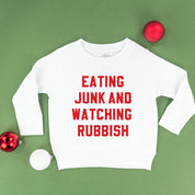 Eating Junk And Watching Rubbish - Child Sweater Little Mama Shirt Shop