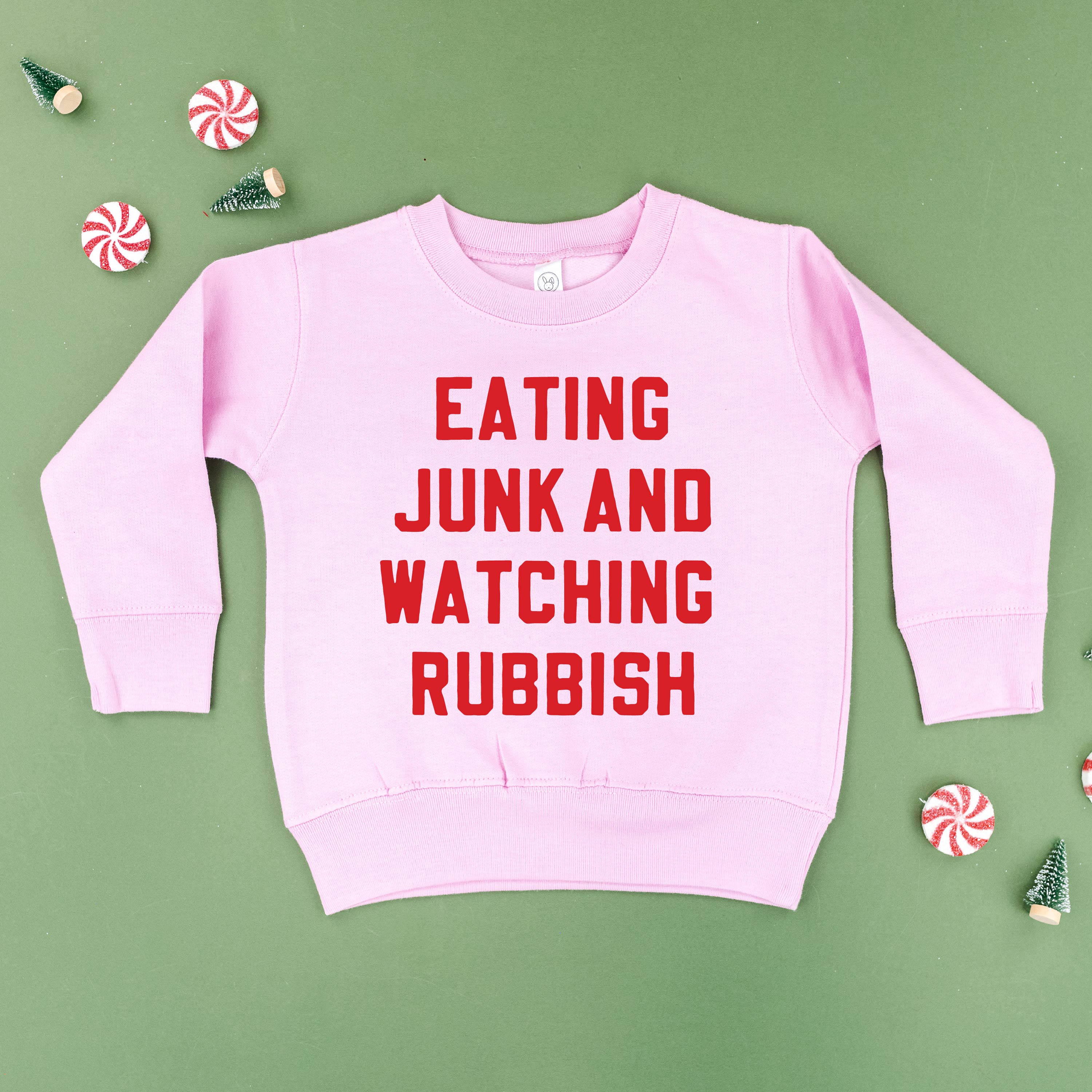 Eating Junk And Watching Rubbish - Child Sweater Little Mama Shirt Shop