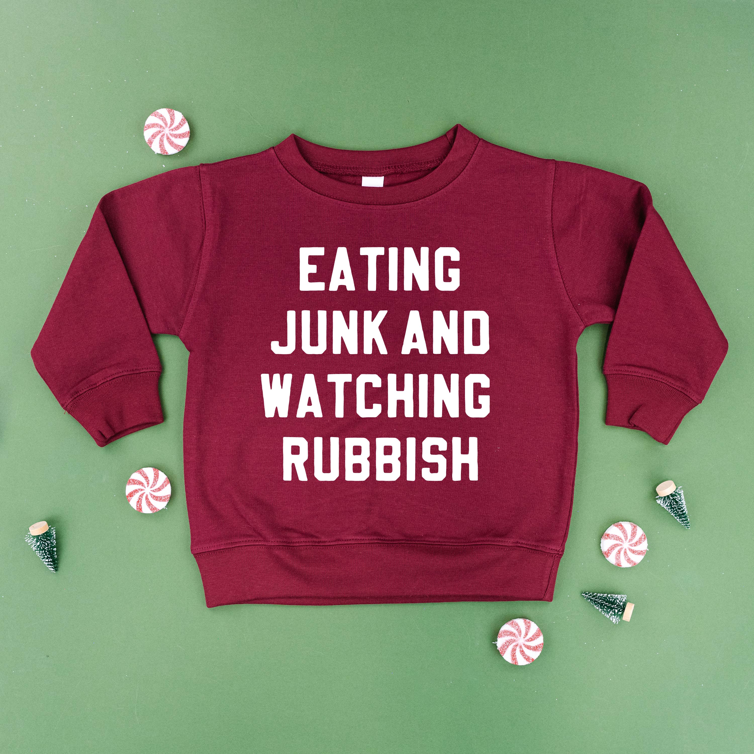 Eating Junk And Watching Rubbish - Child Sweater Little Mama Shirt Shop