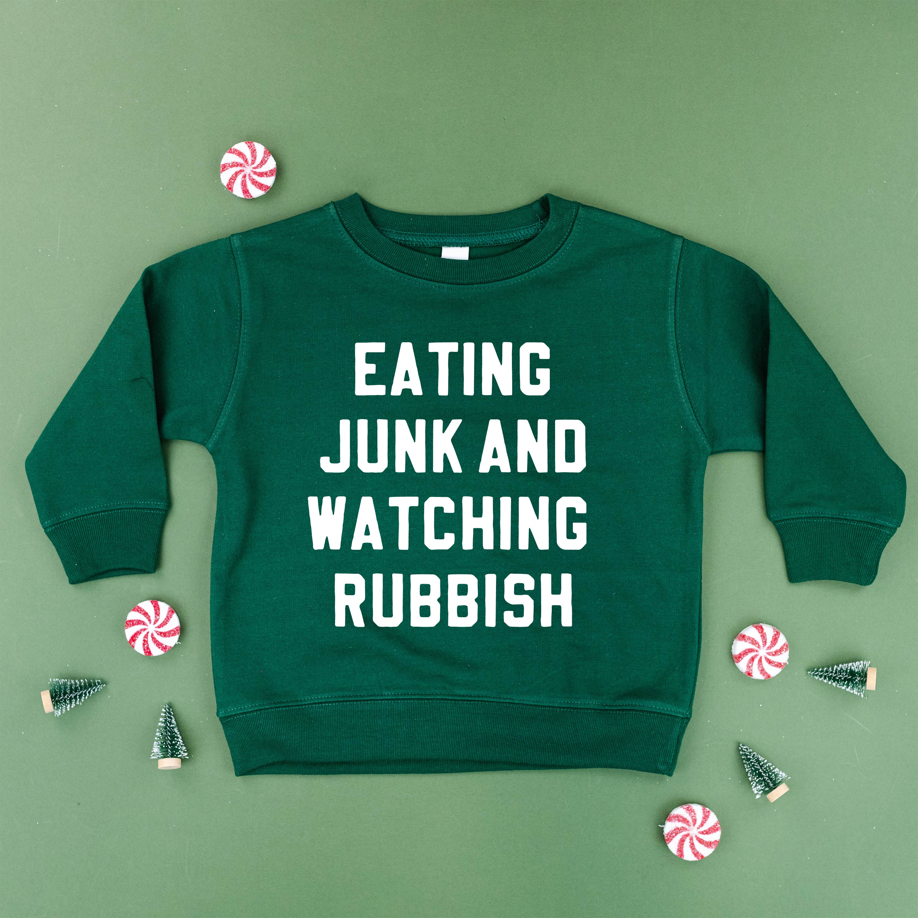Eating Junk And Watching Rubbish - Child Sweater Little Mama Shirt Shop