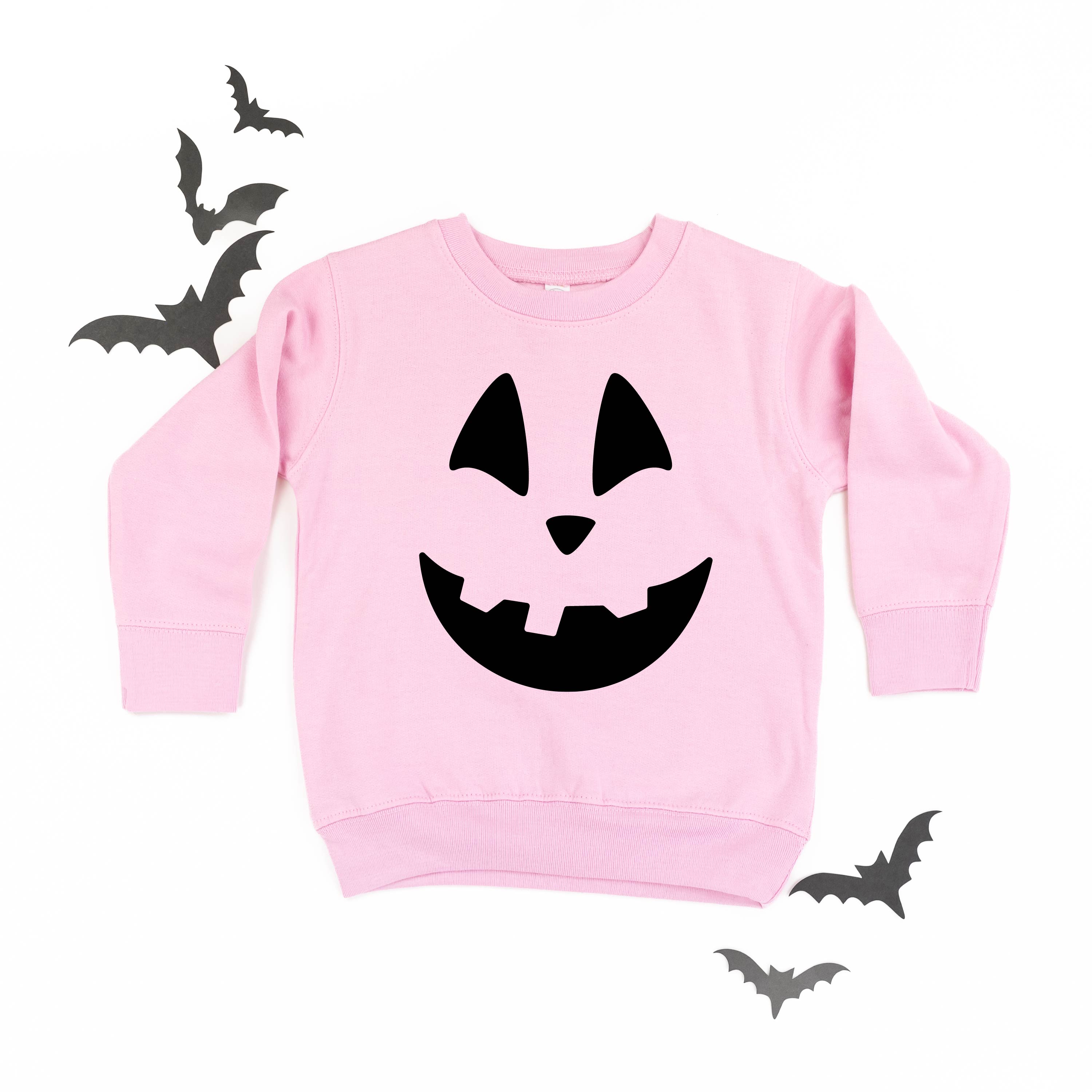 Happy Jack-o'-lantern Face - Child Sweater Little Mama Shirt Shop