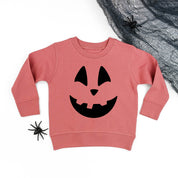 Happy Jack-o'-lantern Face - Child Sweater Little Mama Shirt Shop