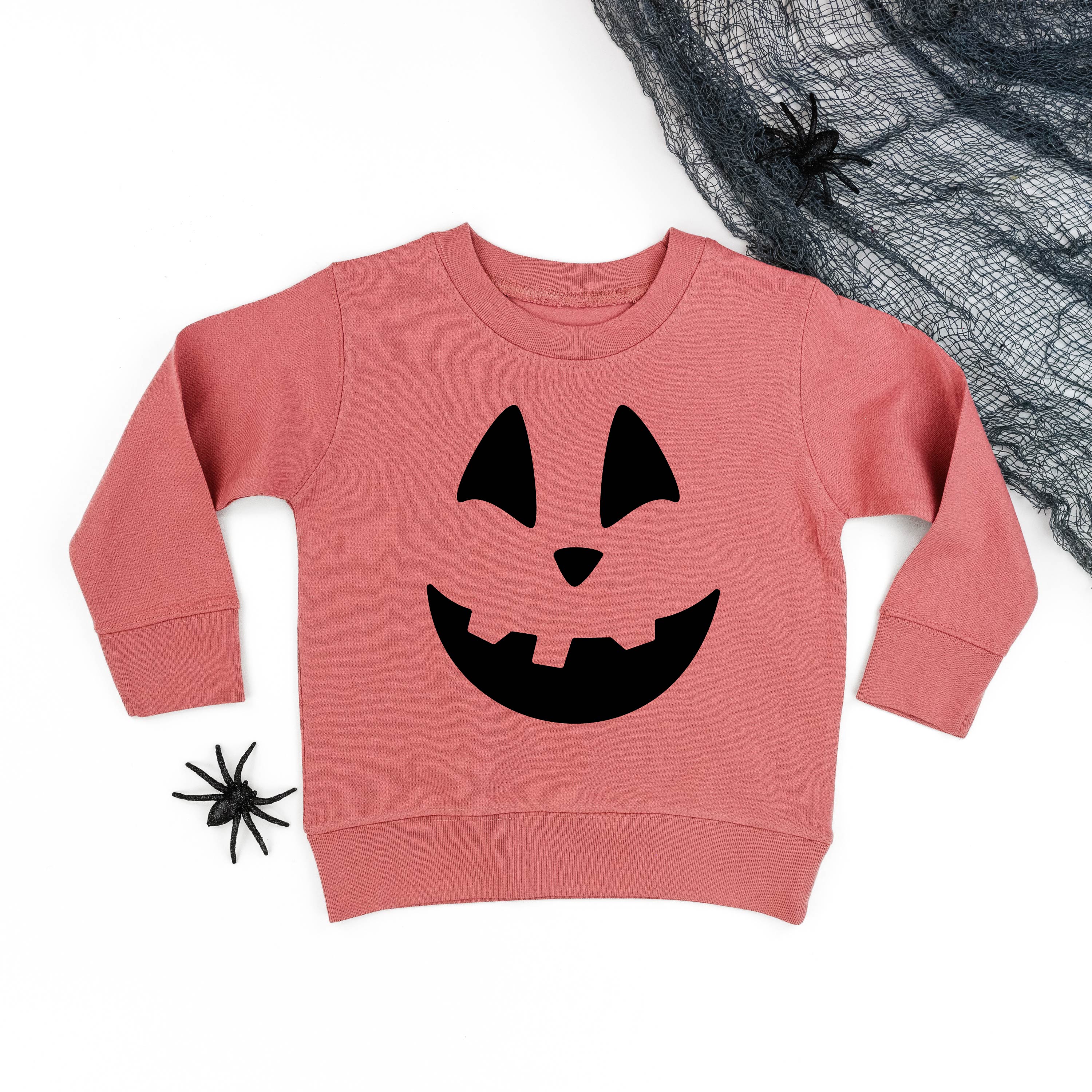 Happy Jack-o'-lantern Face - Child Sweater Little Mama Shirt Shop