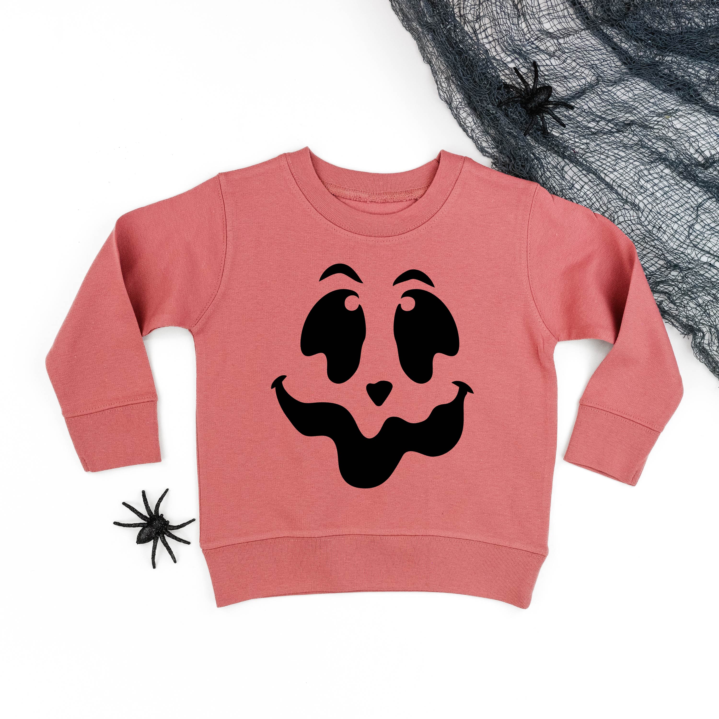 Spooky Jack-o'-lantern Face - Child Sweater Little Mama Shirt Shop