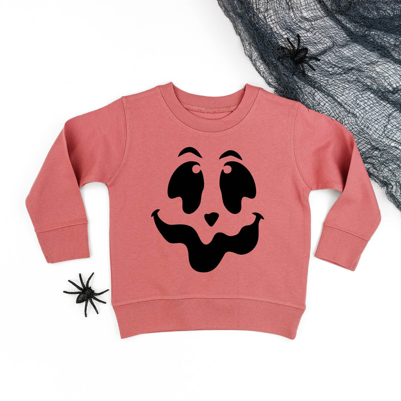 Spooky Jack-o'-lantern Face - Child Sweater