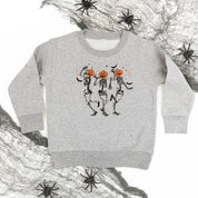 Pumpkin Head Dancing Skellies - Child Sweater Little Mama Shirt Shop