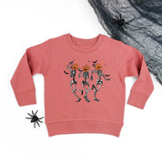 Pumpkin Head Dancing Skellies - Child Sweater Little Mama Shirt Shop