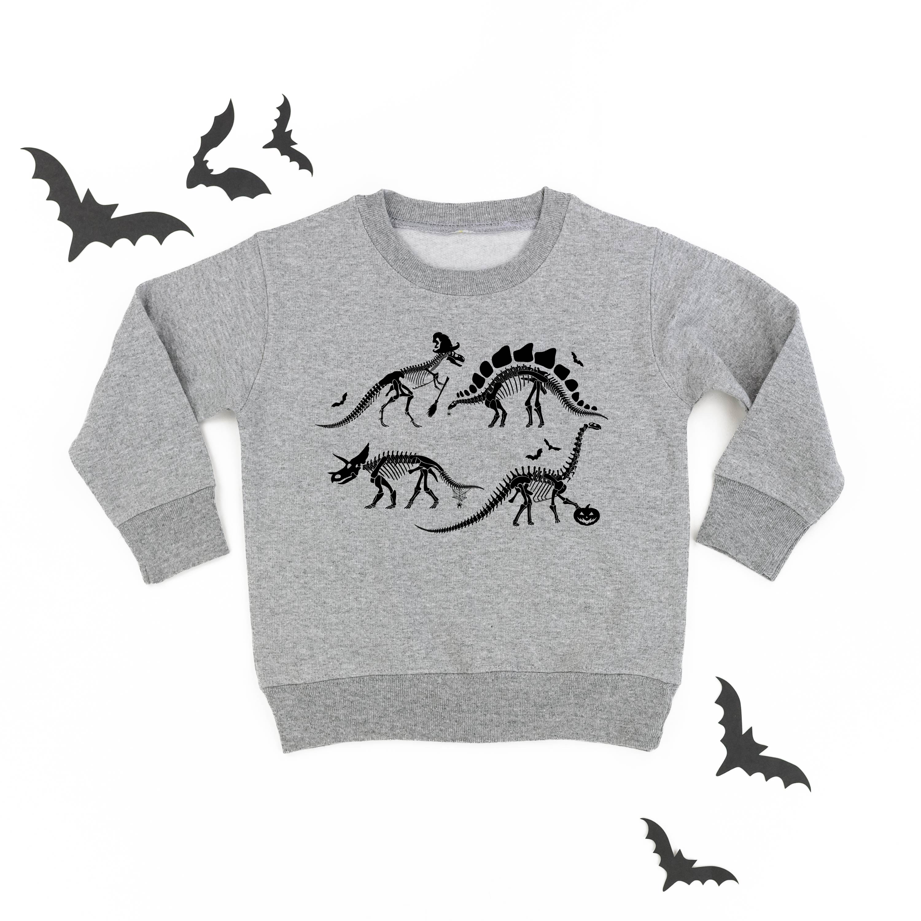 Four Dinosaur Skeletons - Child Sweater Little Mama Shirt Shop