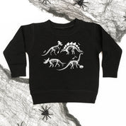 Four Dinosaur Skeletons - Child Sweater Little Mama Shirt Shop