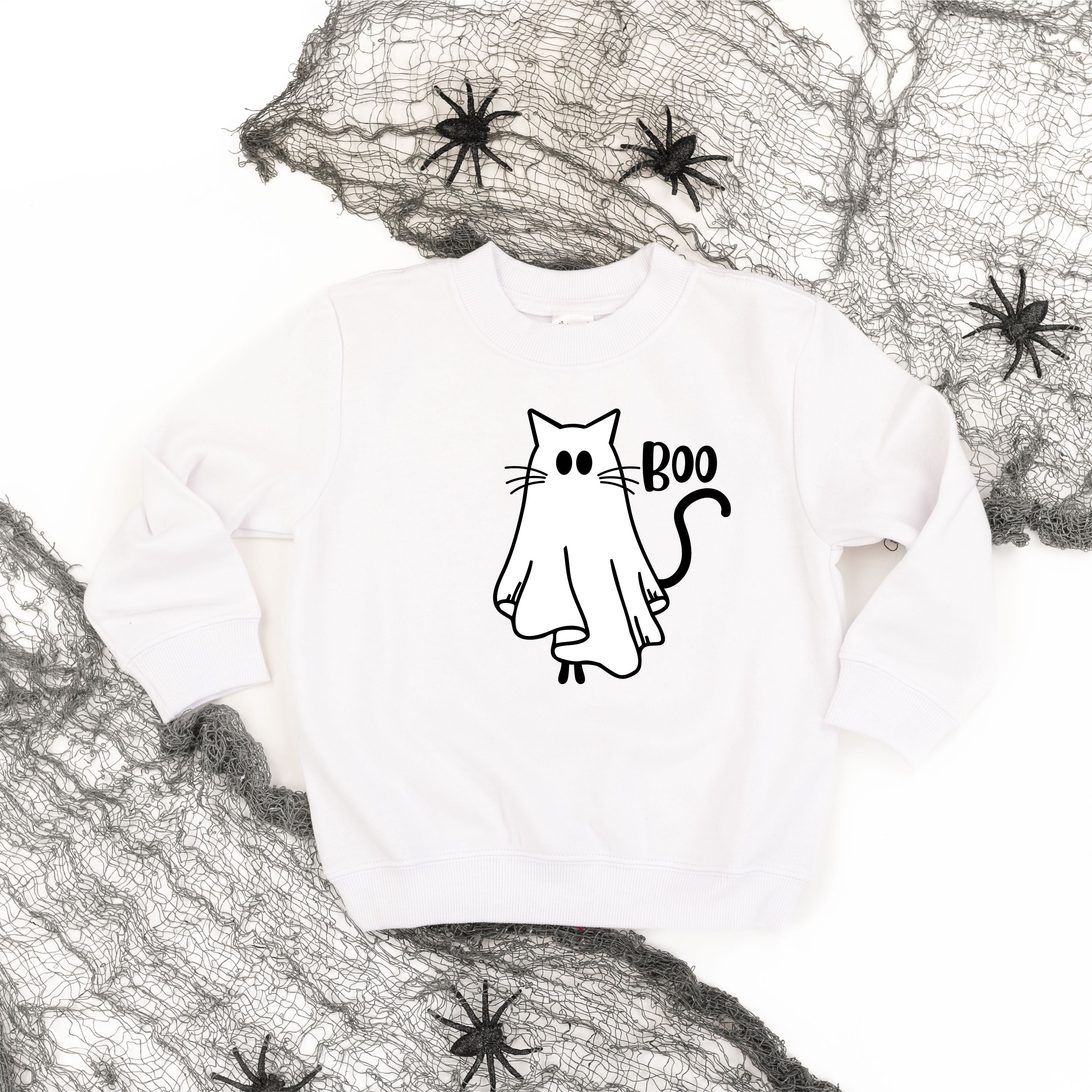 Ghost Kitty - Child Sweater Little Mama Shirt Shop