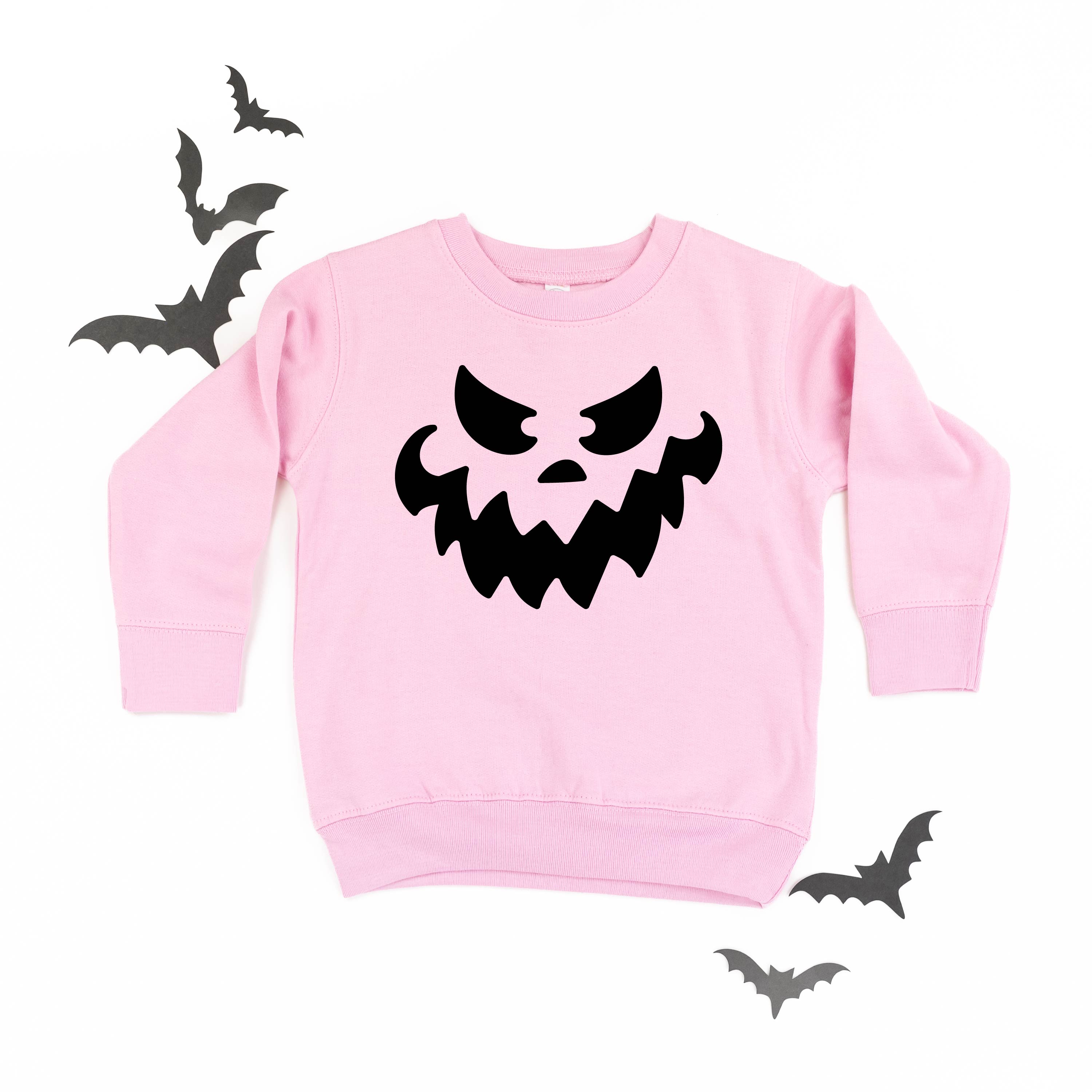 Scary Jack-o'-lantern Face - Child Sweater Little Mama Shirt Shop