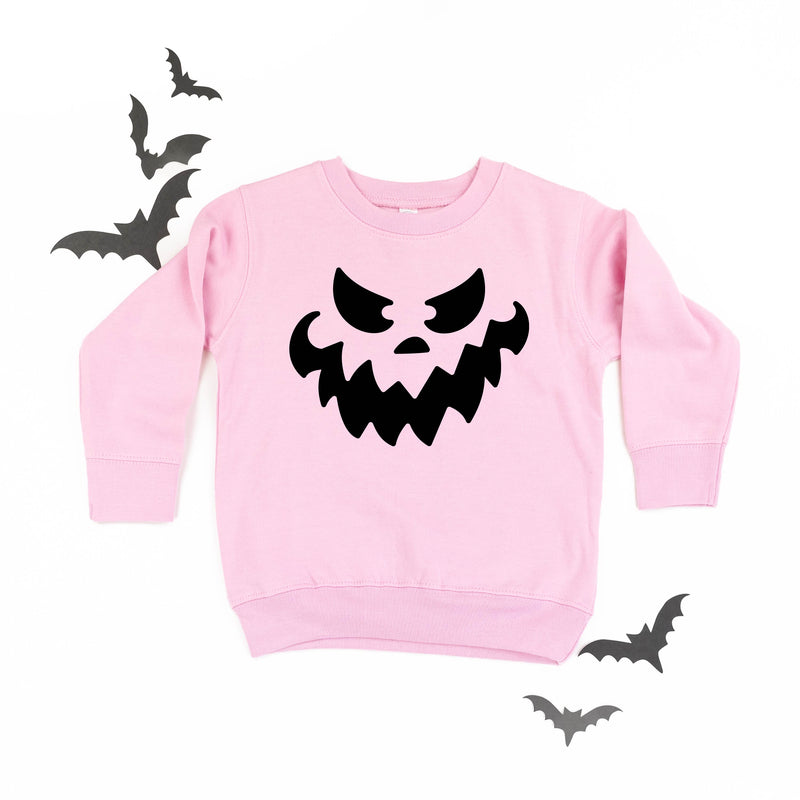 Scary Jack-o'-lantern Face - Child Sweater