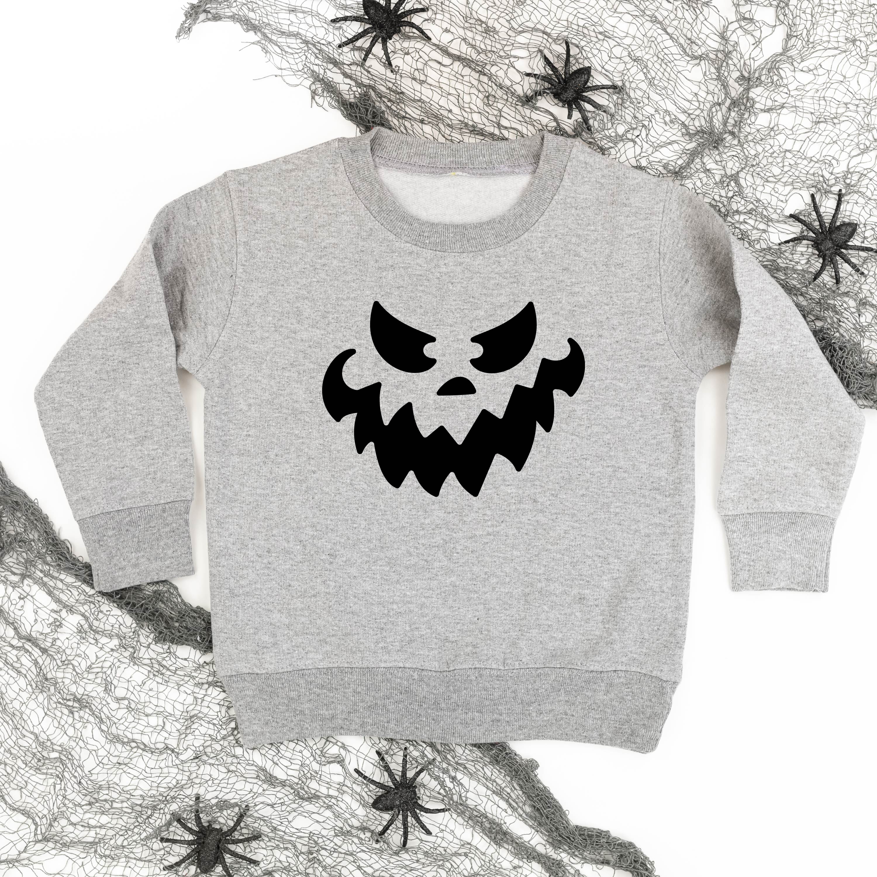 Scary Jack-o'-lantern Face - Child Sweater Little Mama Shirt Shop