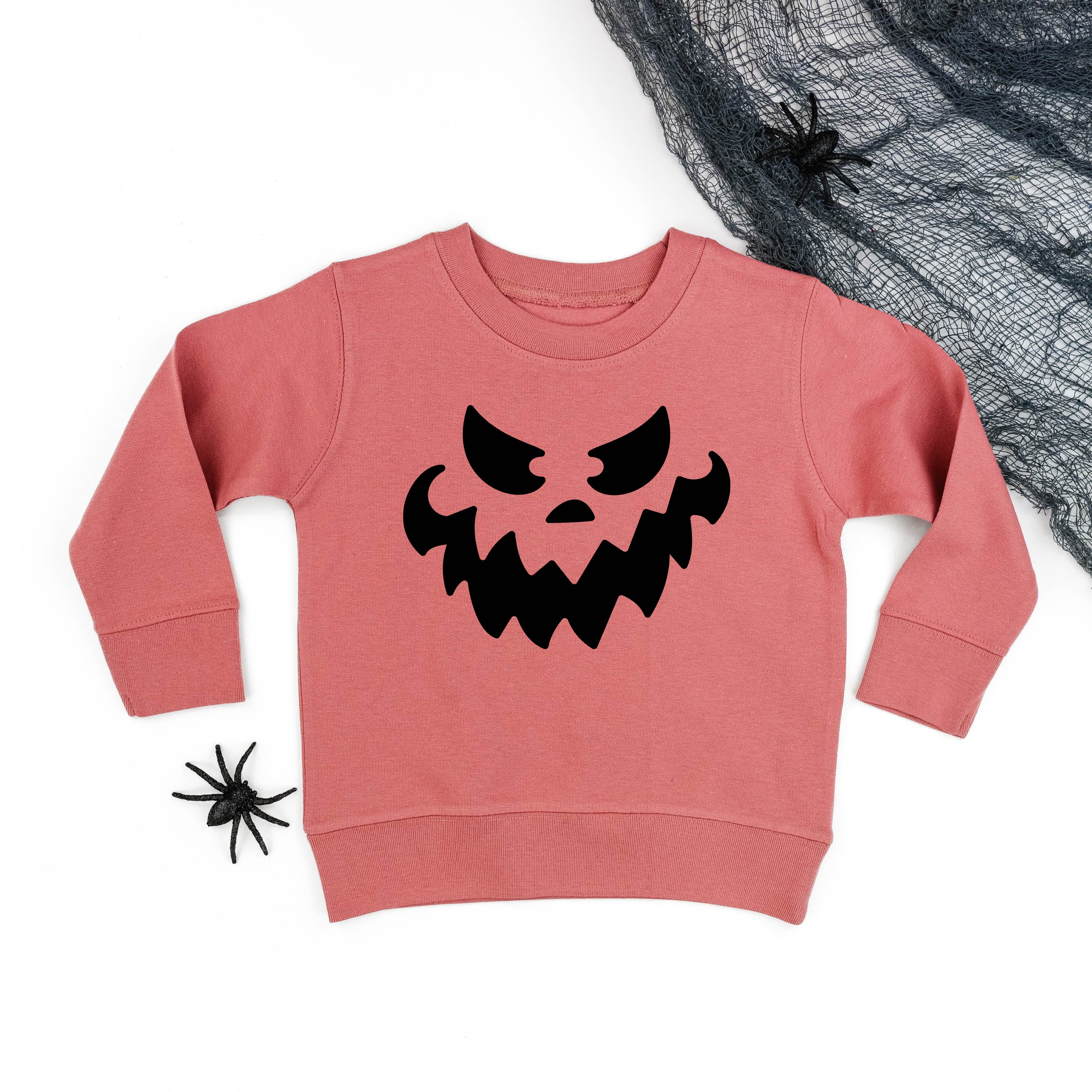 Scary Jack-o'-lantern Face - Child Sweater Little Mama Shirt Shop