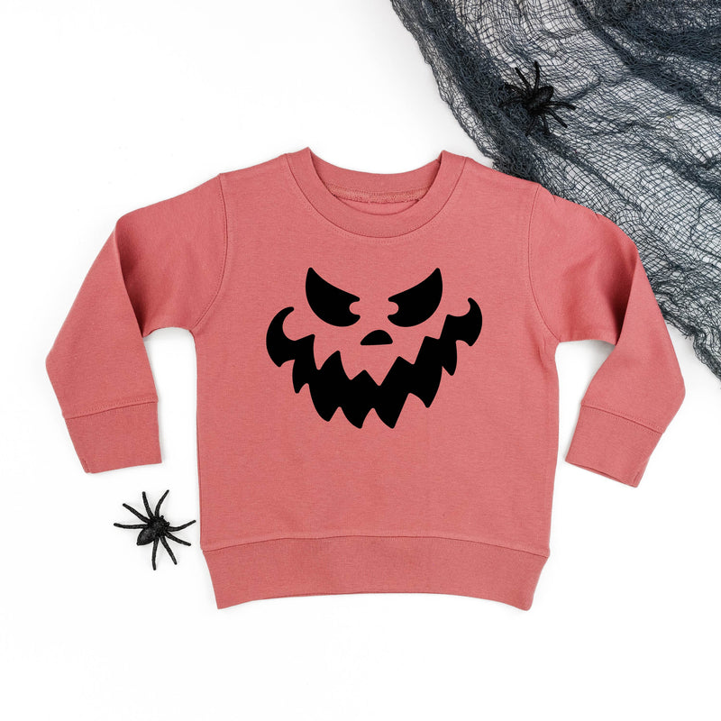 Scary Jack-o'-lantern Face - Child Sweater