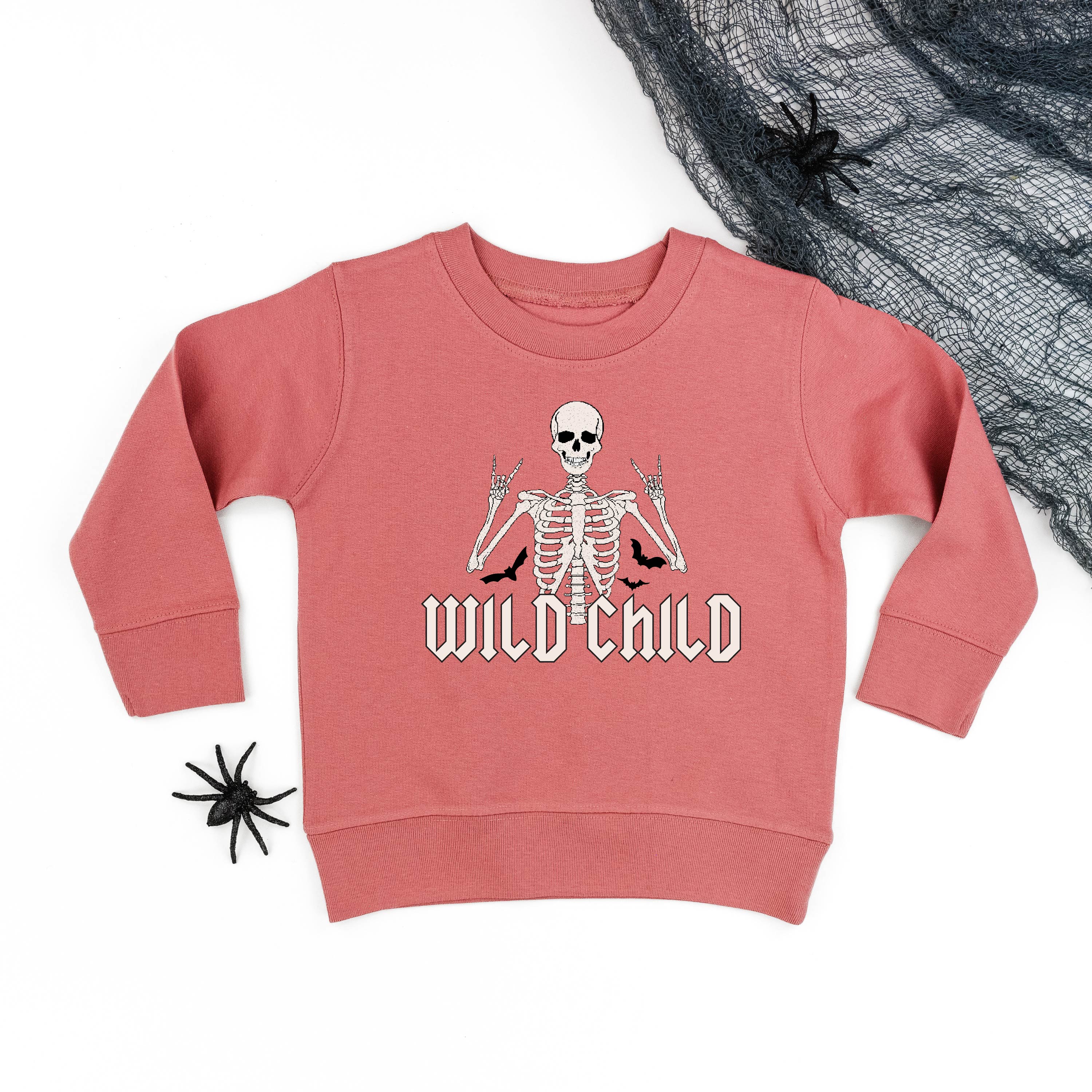 Wild Child Skeleton - Child Sweater Little Mama Shirt Shop
