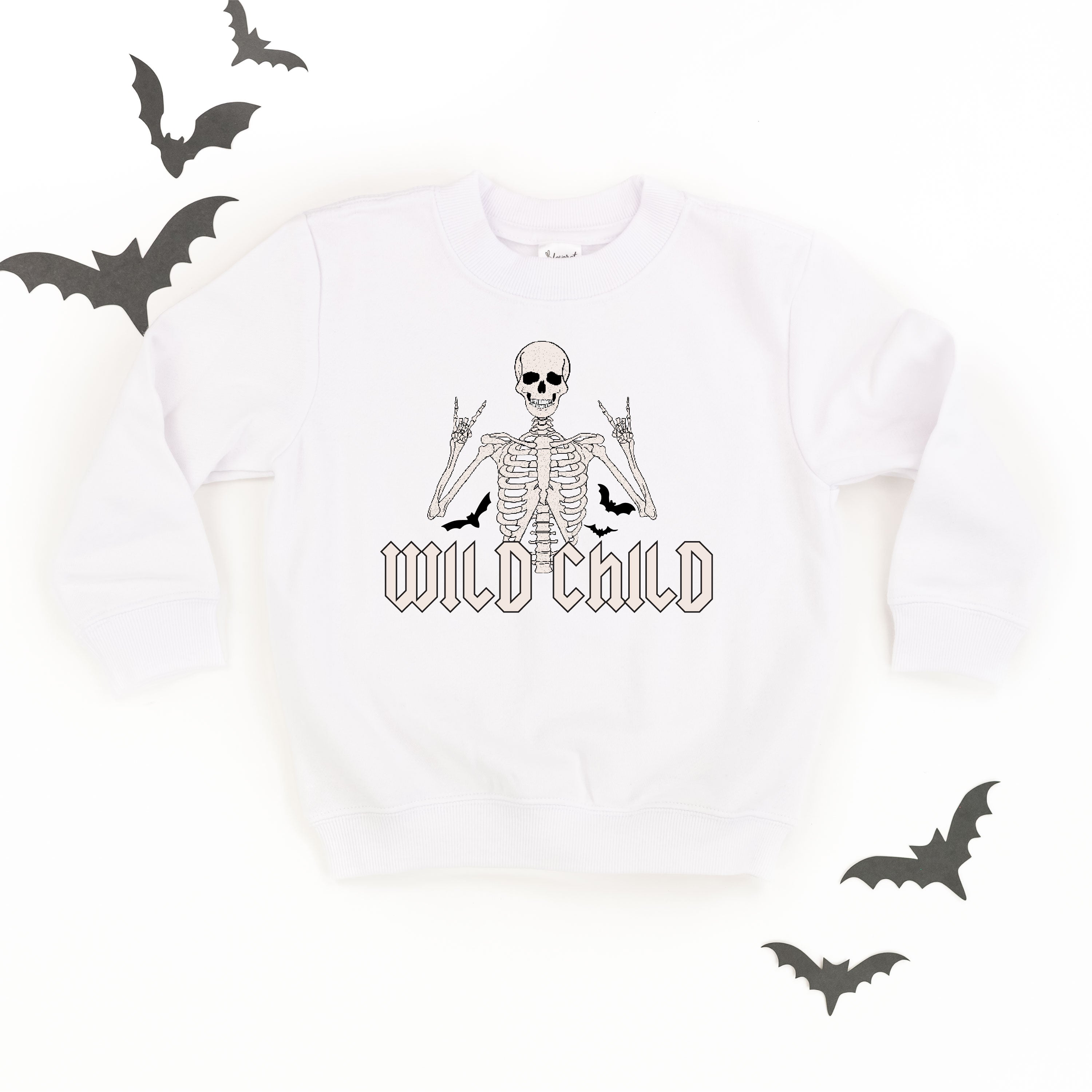 Wild Child Skeleton - Child Sweater Little Mama Shirt Shop
