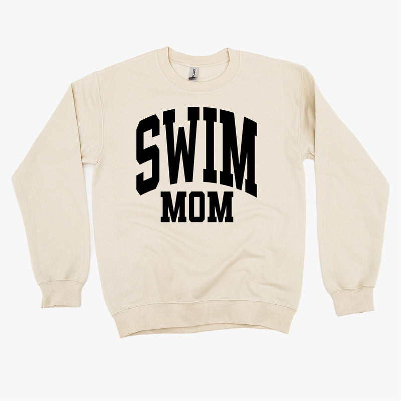 Varsity Style - SWIM MOM - BASIC FLEECE CREWNECK