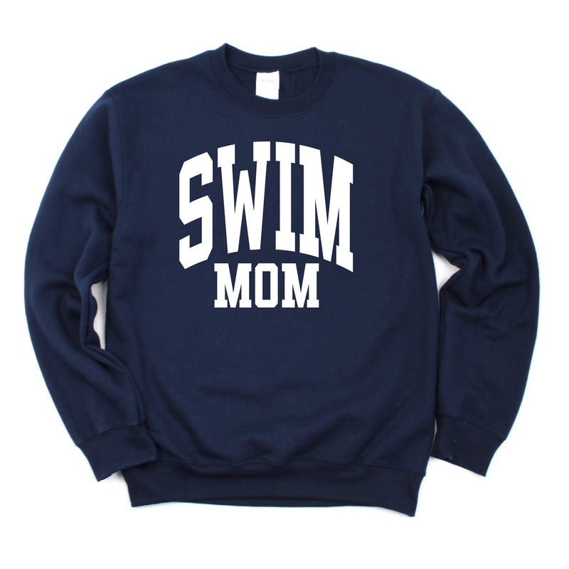 Varsity Style - SWIM MOM - BASIC FLEECE CREWNECK