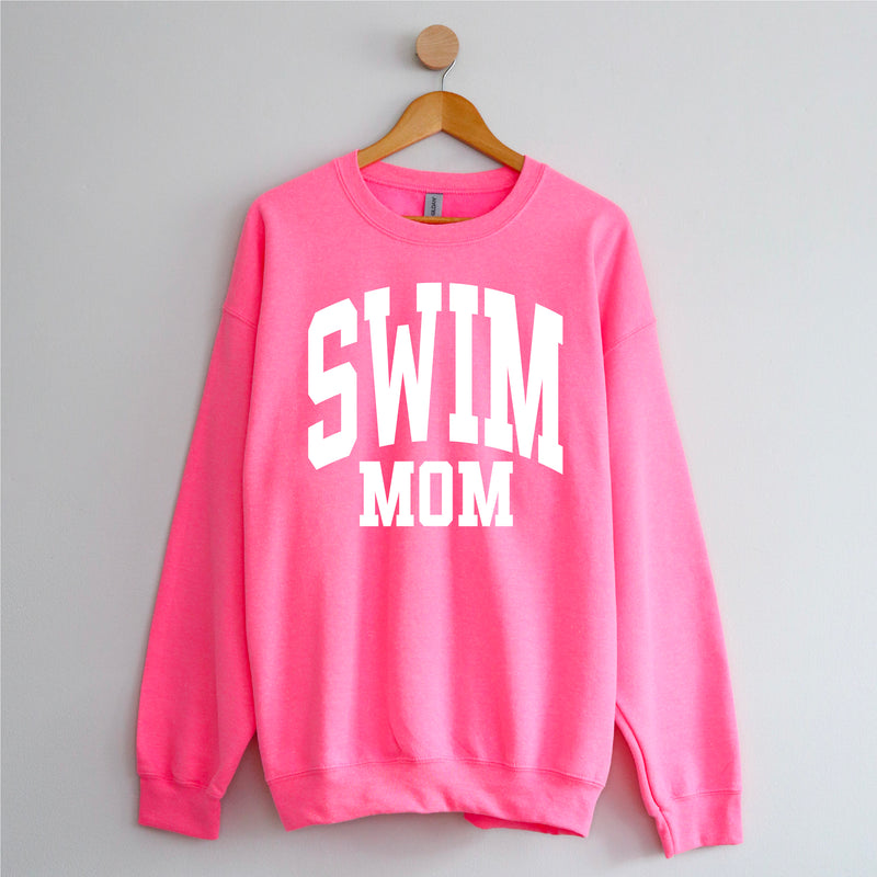 Varsity Style - SWIM MOM - BASIC FLEECE CREWNECK