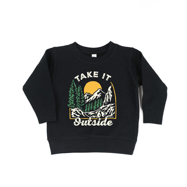Take It Outside - BLACK Child Sweater
