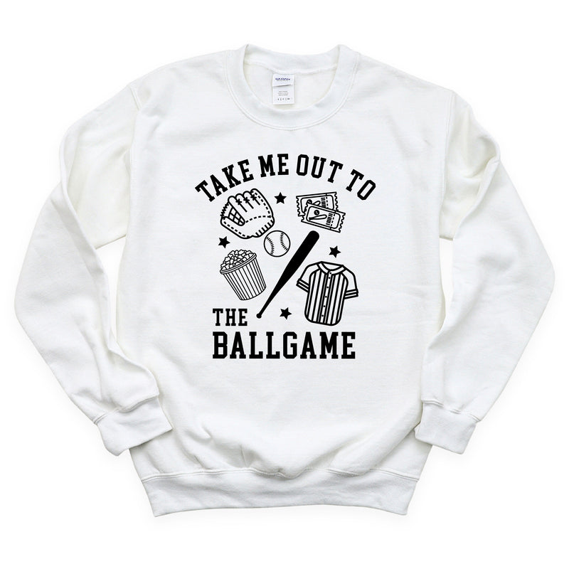 Take Me Out to the Ballgame - BASIC FLEECE CREWNECK