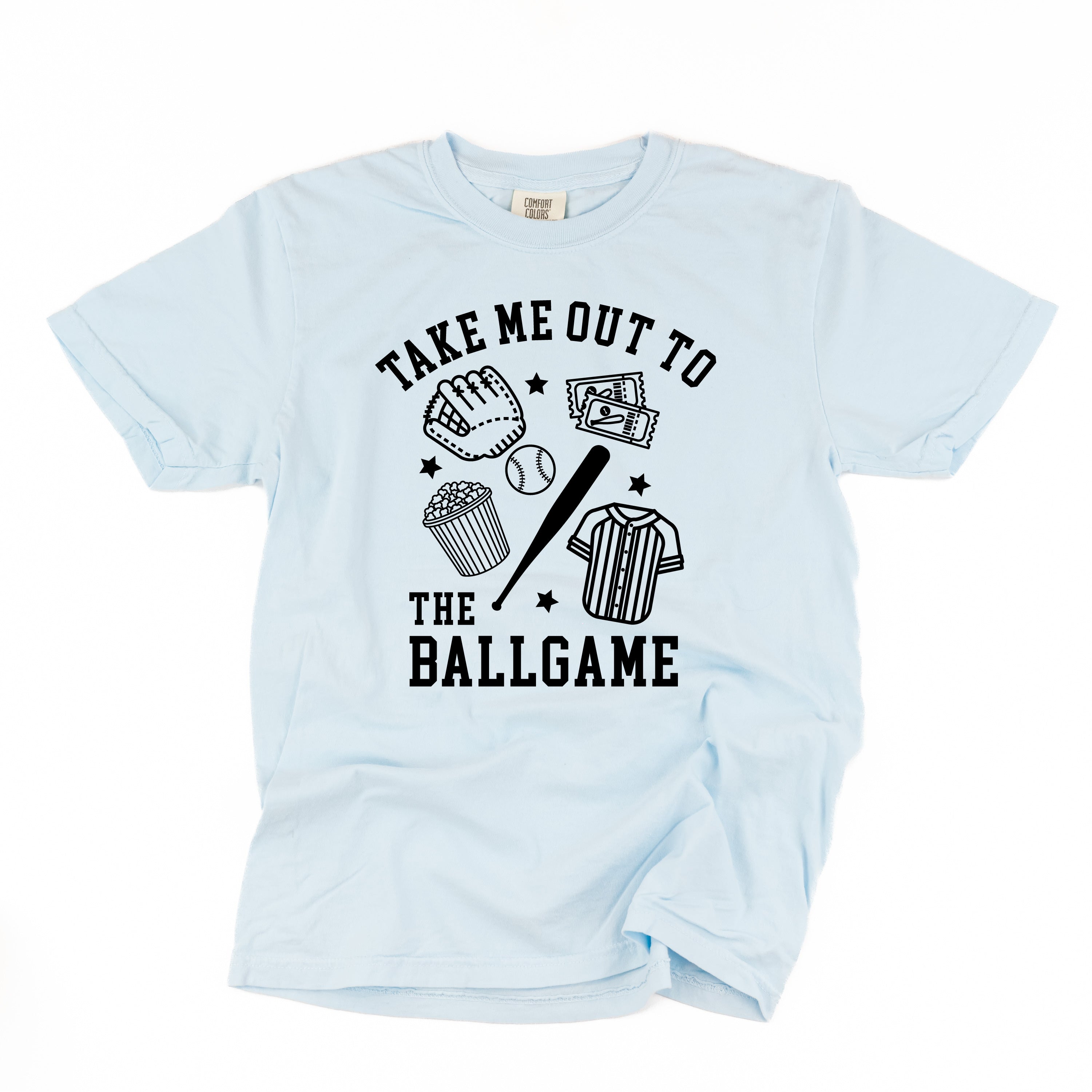 Take Me Out To The Ballgame - Comfort Colors Tee Little Mama Shirt Shop