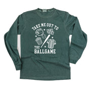 Take Me Out To The Ballgame - LONG SLEEVE Comfort Colors Tee Little Mama Shirt Shop