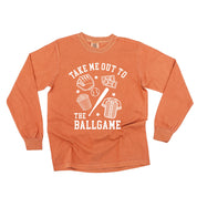 Take Me Out To The Ballgame - LONG SLEEVE Comfort Colors Tee Little Mama Shirt Shop
