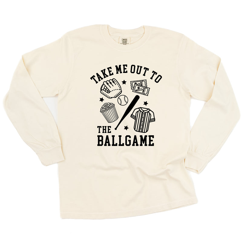 Take Me Out to the Ballgame - LONG SLEEVE COMFORT COLORS TEE