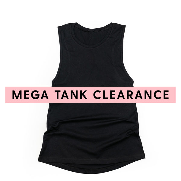 MEGA TANK CLEARANCE - BLACK - Women's Muscle Tank
