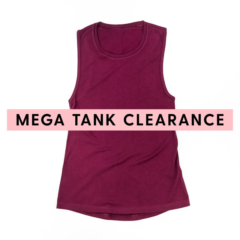 MEGA TANK CLEARANCE - MAROON - Women's Muscle Tank