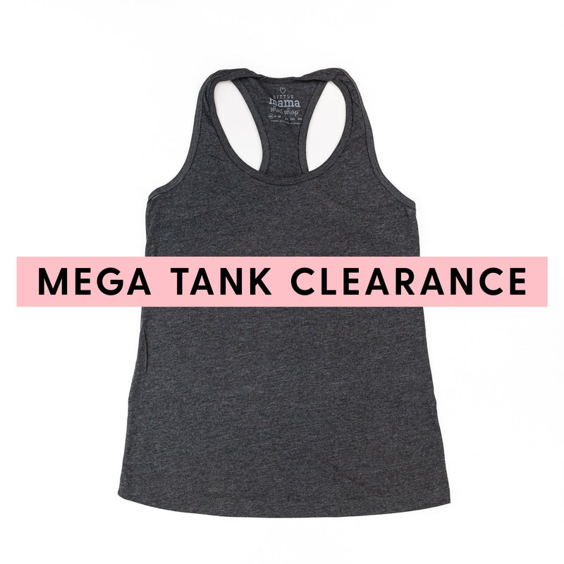 MEGA TANK CLEARANCE - CHARCOAL - Women's RACERBACK Tank