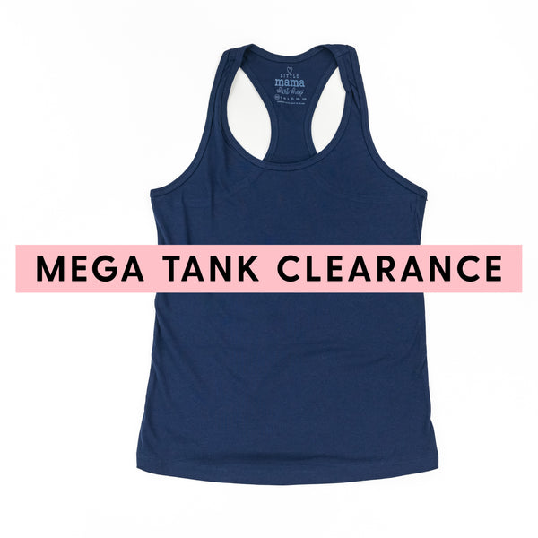 MEGA TANK CLEARANCE - NAVY - Women's RACERBACK Tank