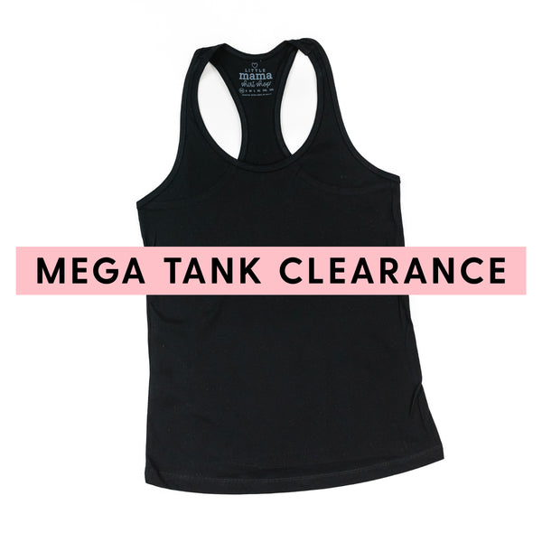 MEGA TANK CLEARANCE - BLACK - Women's RACERBACK Tank