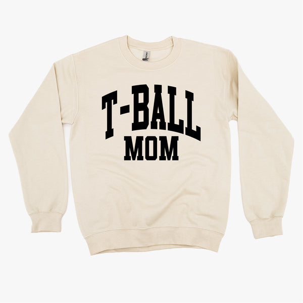 Varsity Style - T-BALL MOM - BASIC FLEECE CREWNECK