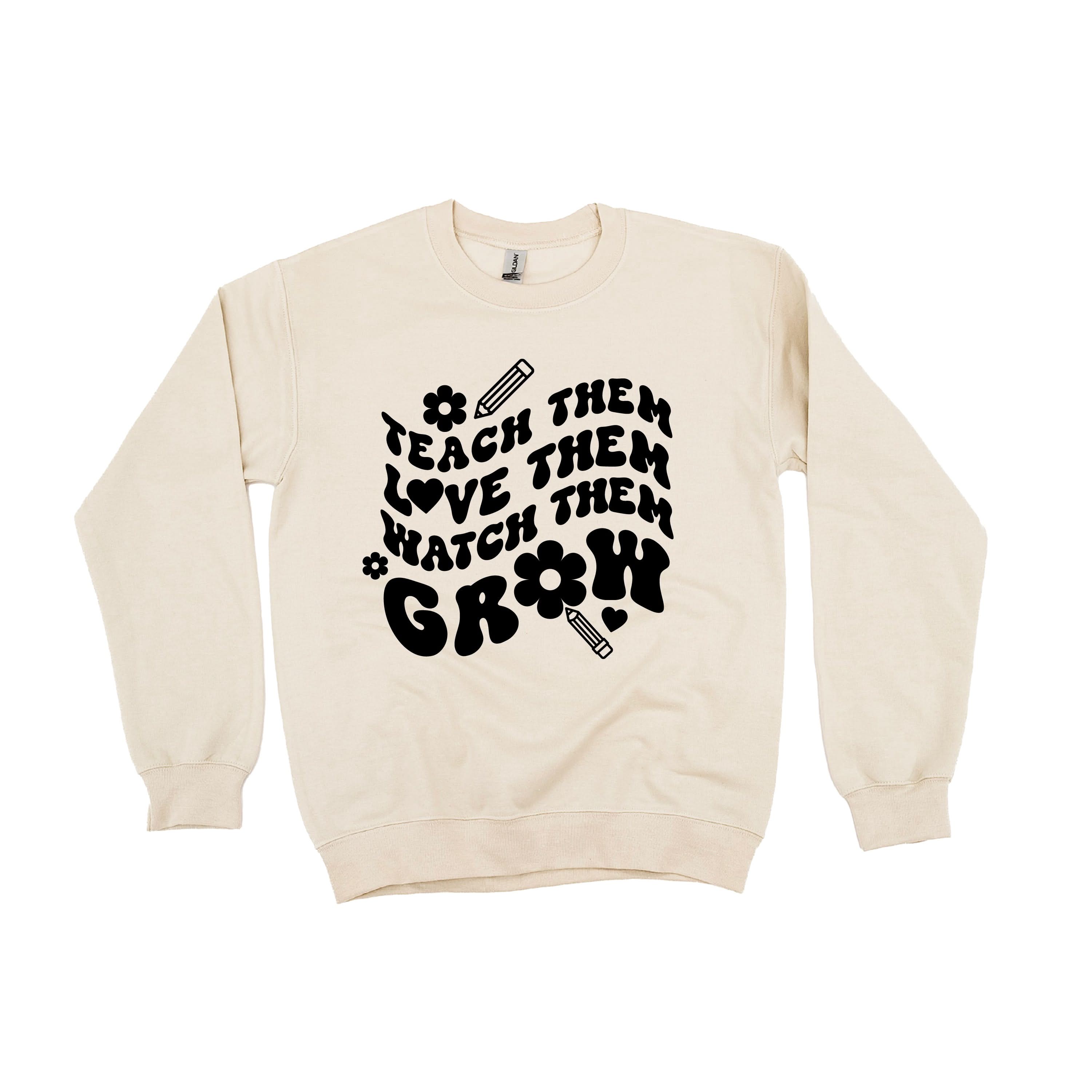 Teach Them Love Them Watch Them Grow (Back to School Version) - BASIC Fleece Little Mama Shirt Shop LLC