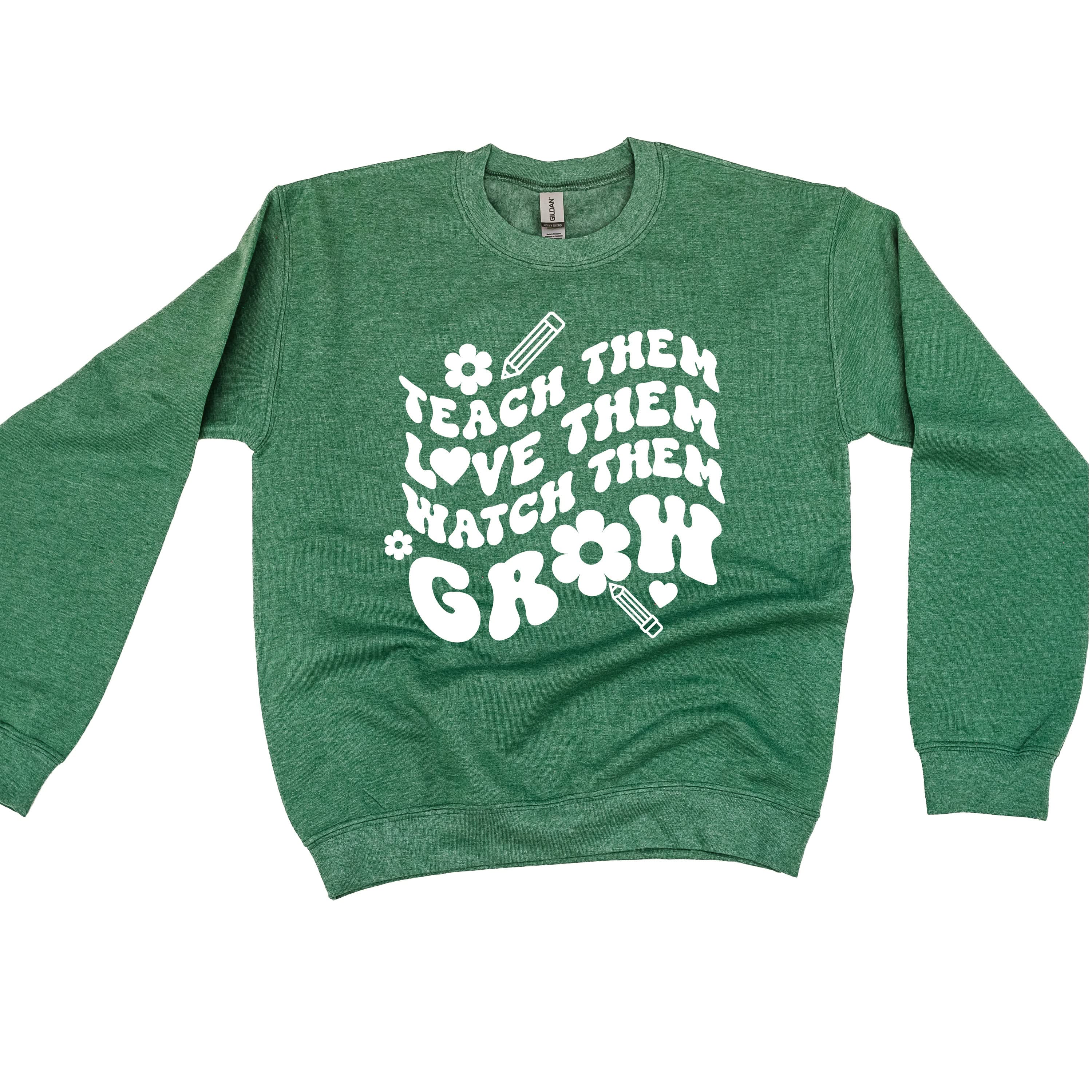 Teach Them Love Them Watch Them Grow (Back to School Version) - BASIC Fleece Little Mama Shirt Shop LLC