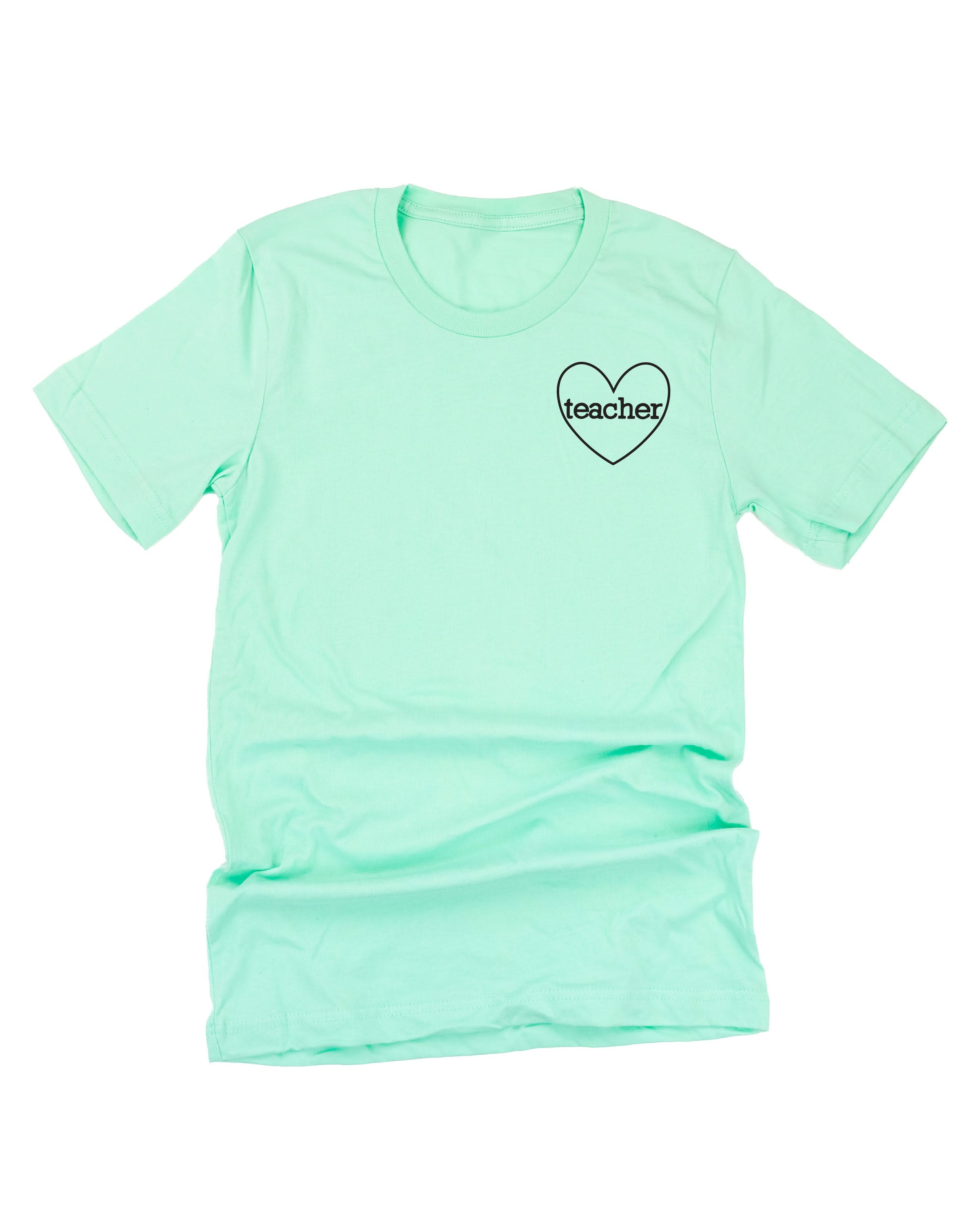 Teacher ♥ (pocket) - Unisex Tee Little Mama Shirt Shop