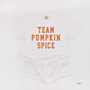 Team Pumpkin Spice - Comfort Colors Tee Little Mama Shirt Shop