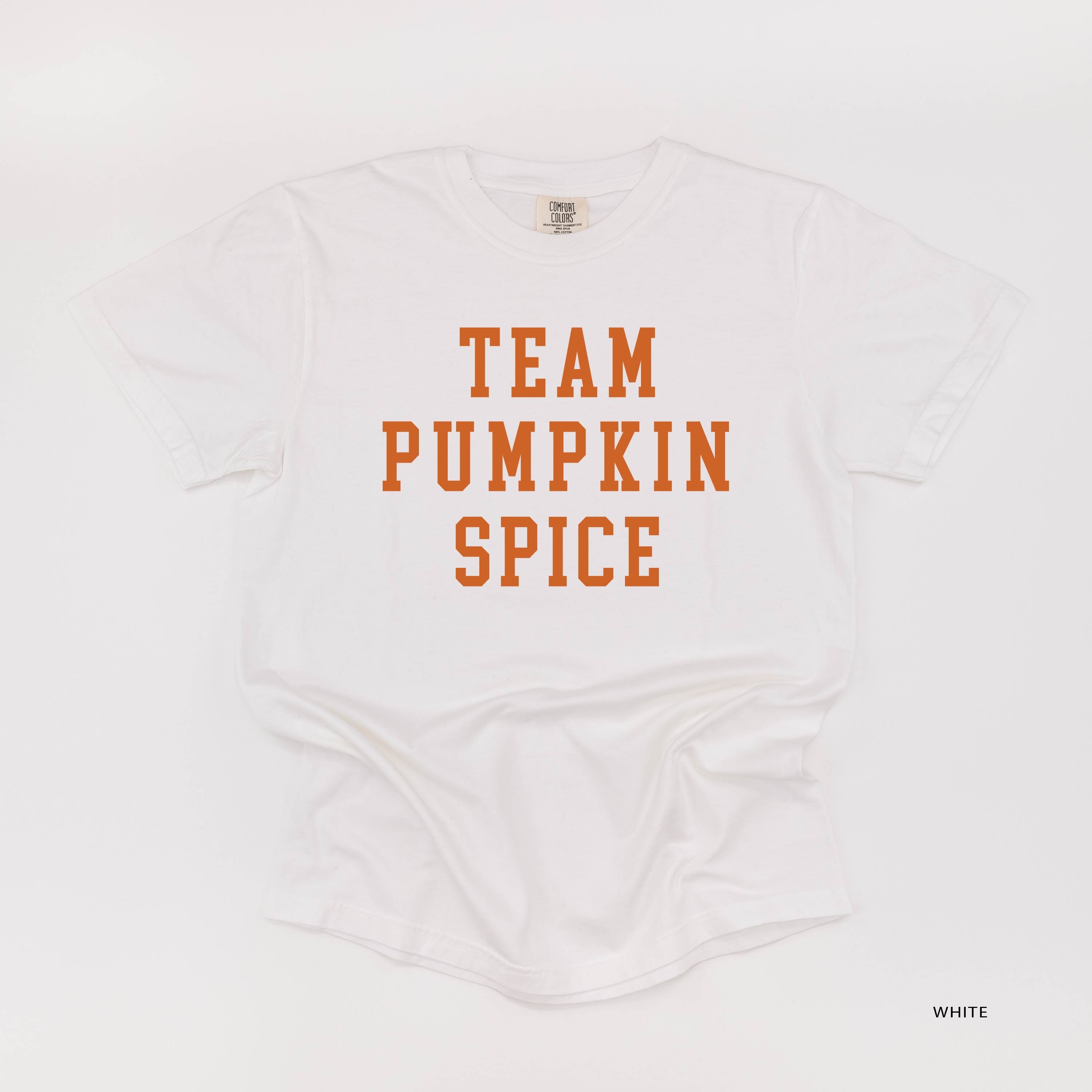 Team Pumpkin Spice - Comfort Colors Tee Little Mama Shirt Shop
