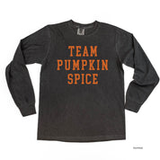 Team Pumpkin Spice - LONG SLEEVE Comfort Colors Tee Little Mama Shirt Shop