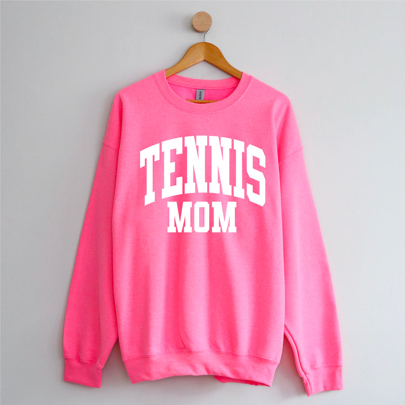 Varsity Style - TENNIS MOM - BASIC FLEECE CREWNECK