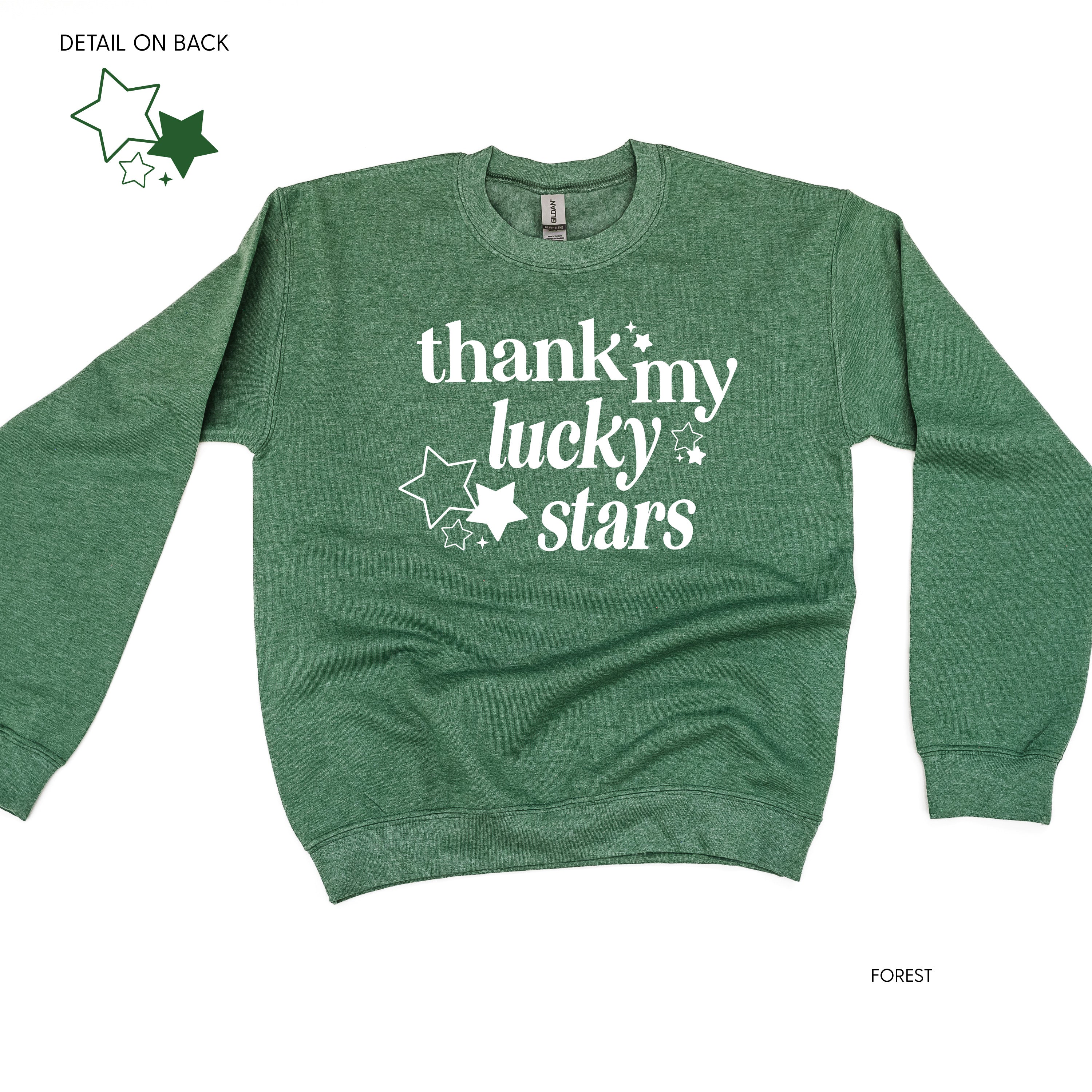 Thank My Lucky Stars (f&bd) - BASIC Fleece Little Mama Shirt Shop LLC