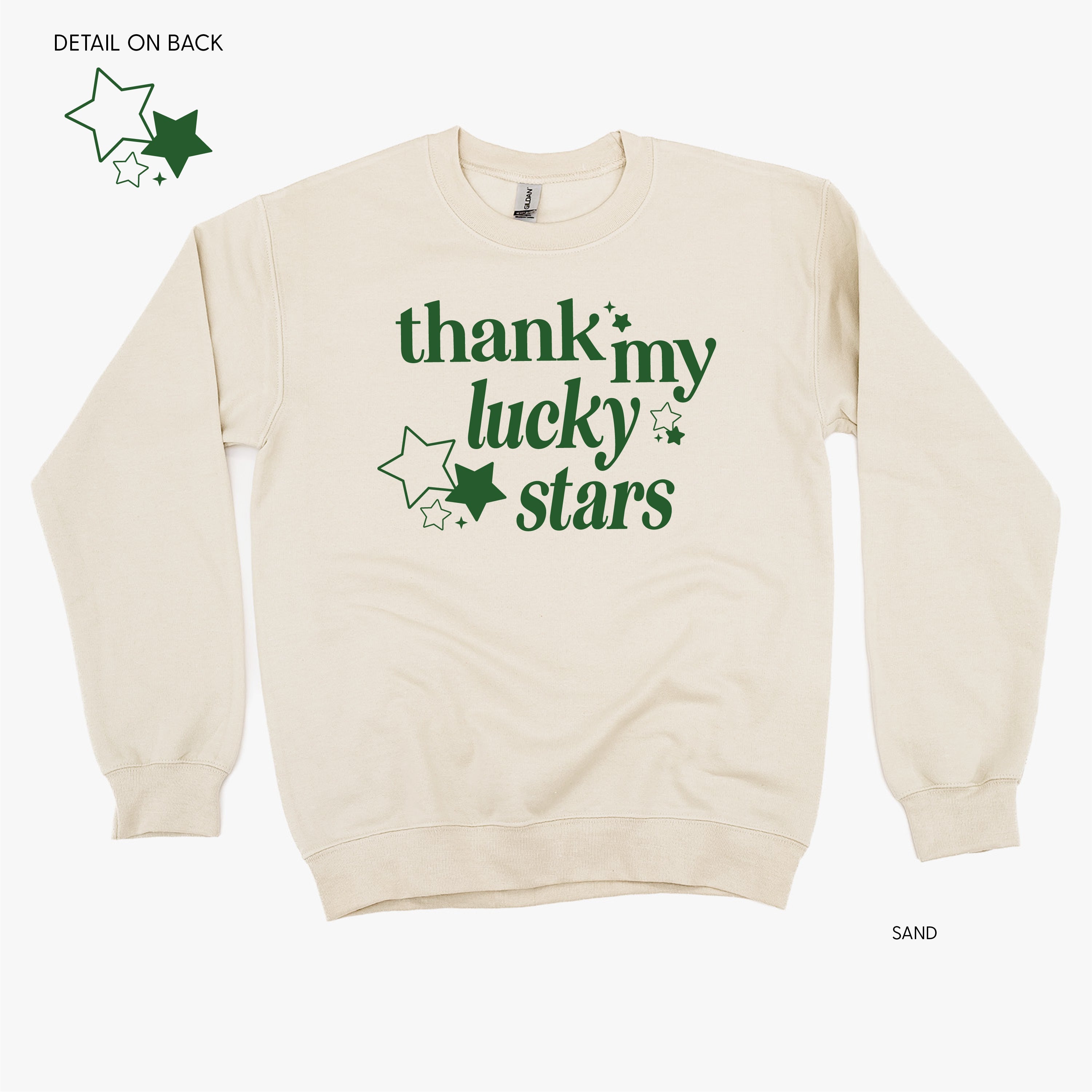 Thank My Lucky Stars (f&bd) - BASIC Fleece Little Mama Shirt Shop LLC