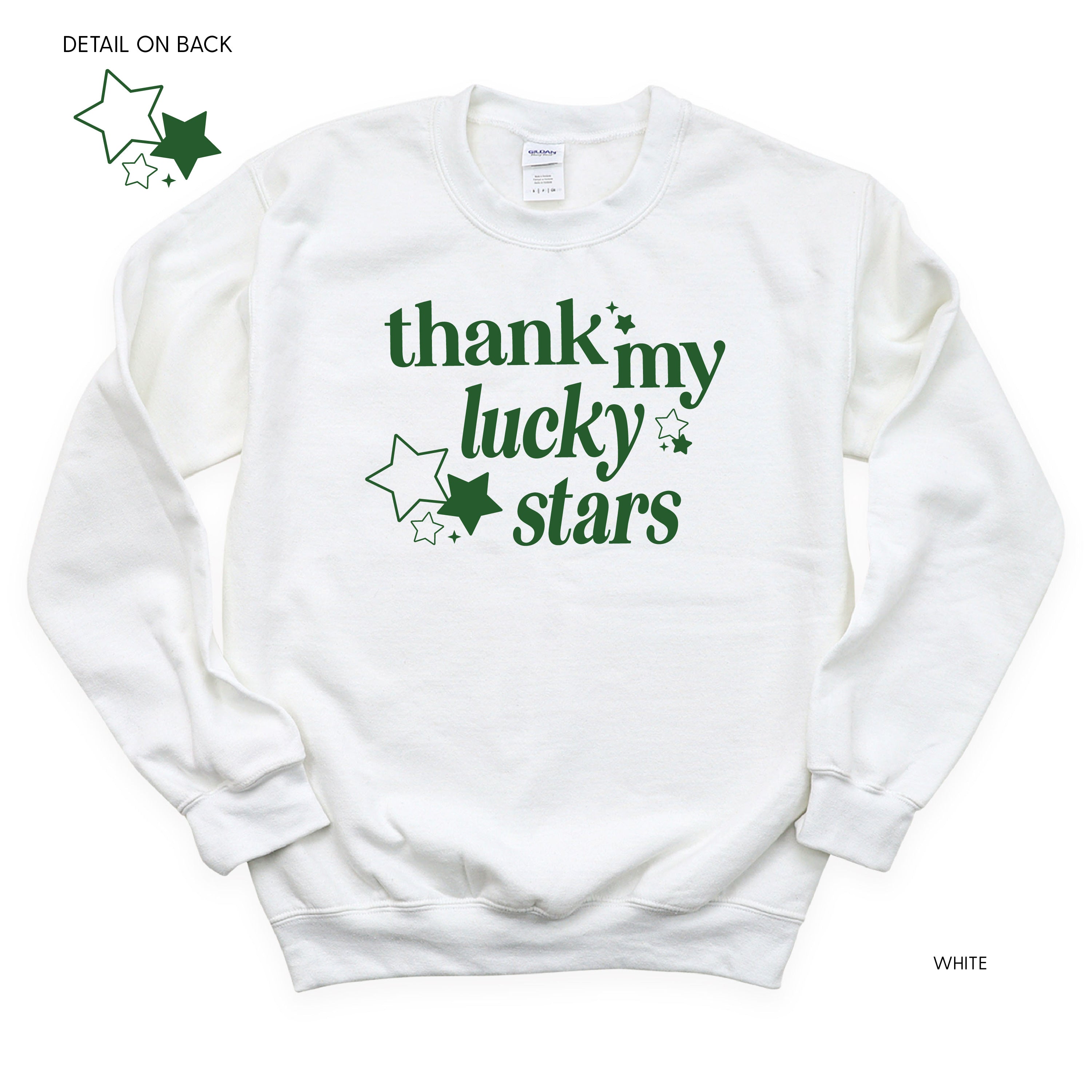 Thank My Lucky Stars (f&bd) - BASIC Fleece Little Mama Shirt Shop LLC