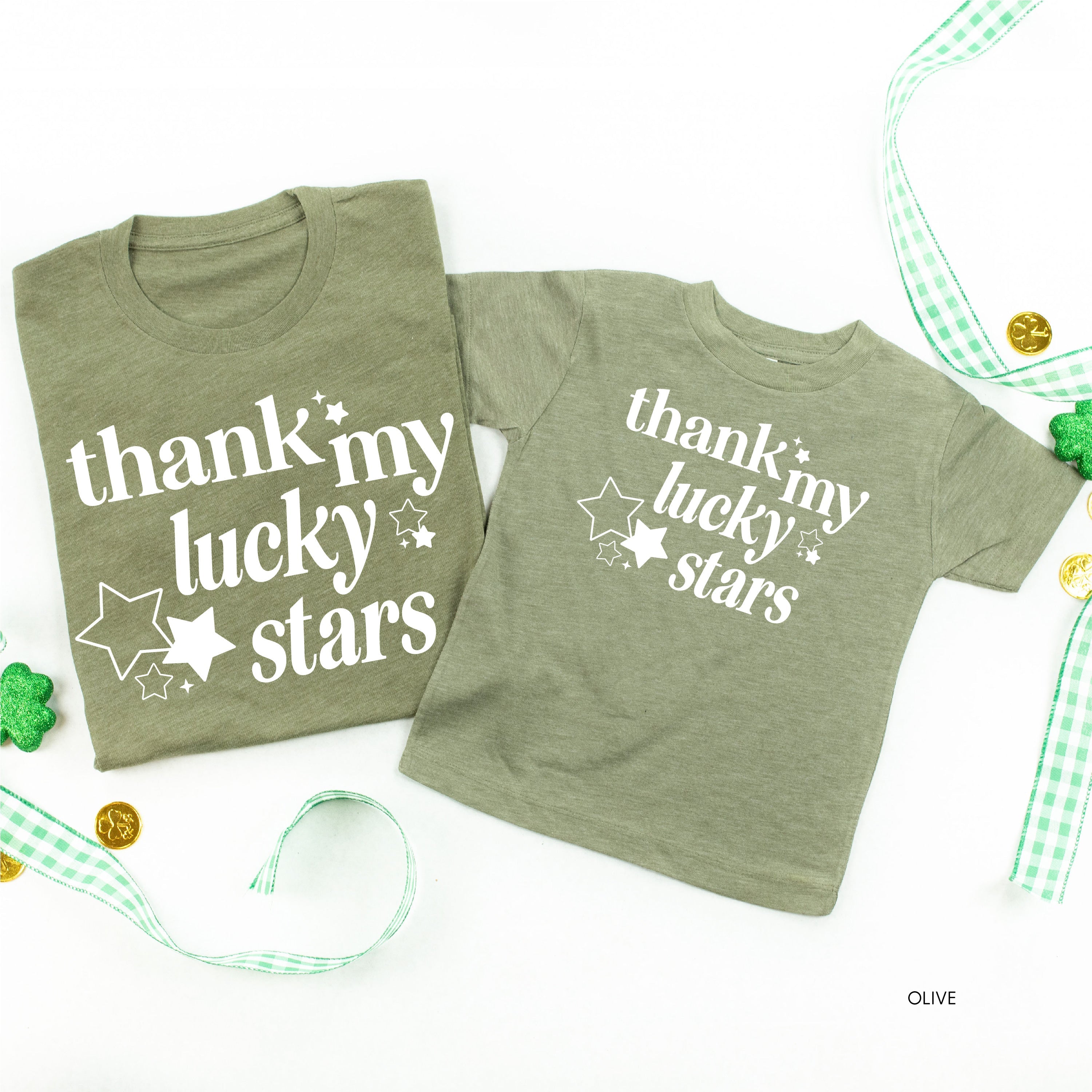 Thank My Lucky Stars (f&bd) - Set of 2 Tees Little Mama Shirt Shop